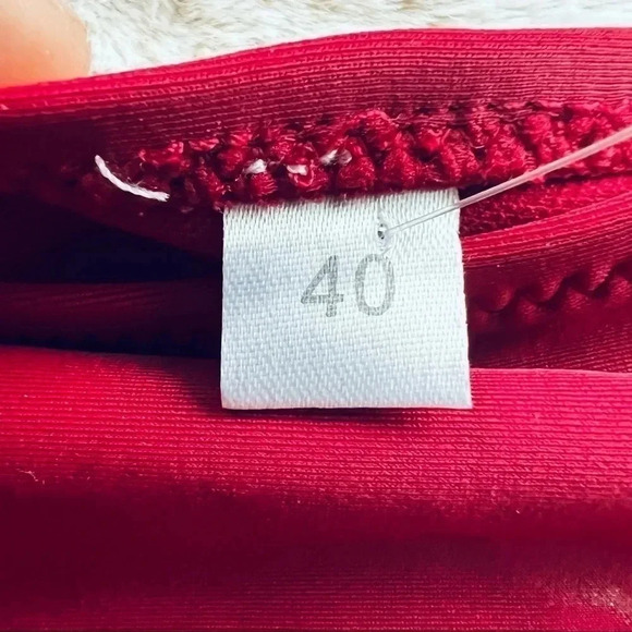 Bikini Burgundy Panty “Love” - Picture 6 of 12